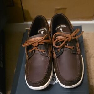 Sperry Men's Dark Brown Leather Boat Shoes